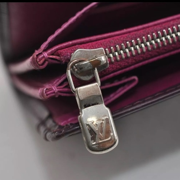 💜Louis Vuitton Purple Epi Portefeuille Sarah Long Wallet RARE!!!💜 - Picture 14 of 16
